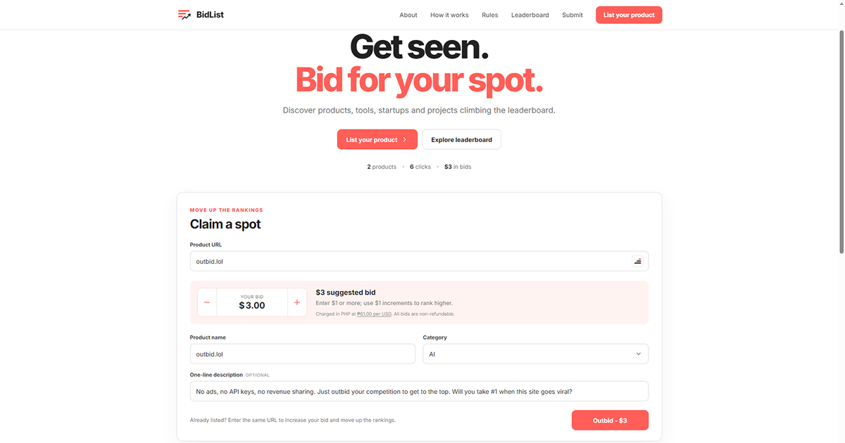 BidList Open Graph preview